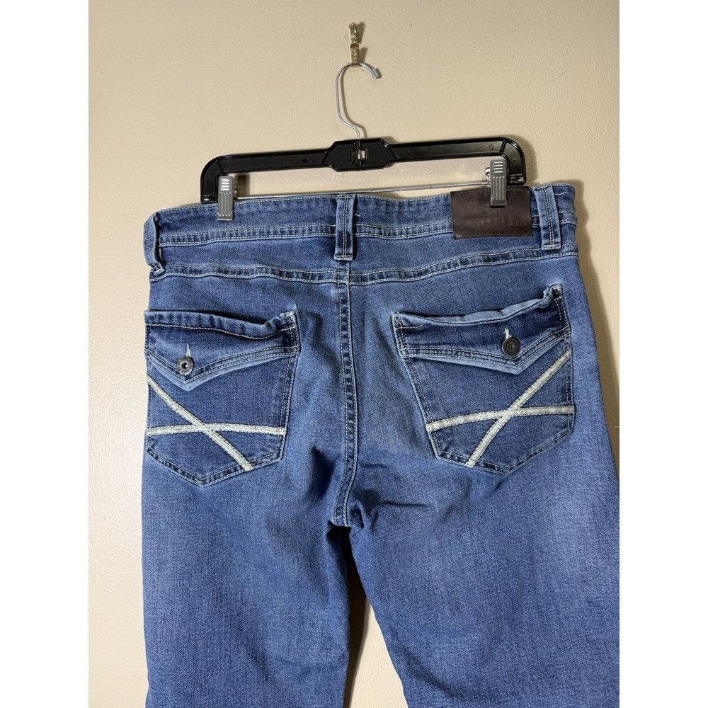 TK Axel Jeans Men's 36x30 Blue Slim Boot Cut Denim Cowboy Western Rodeo Y2K - Picture 6 of 15